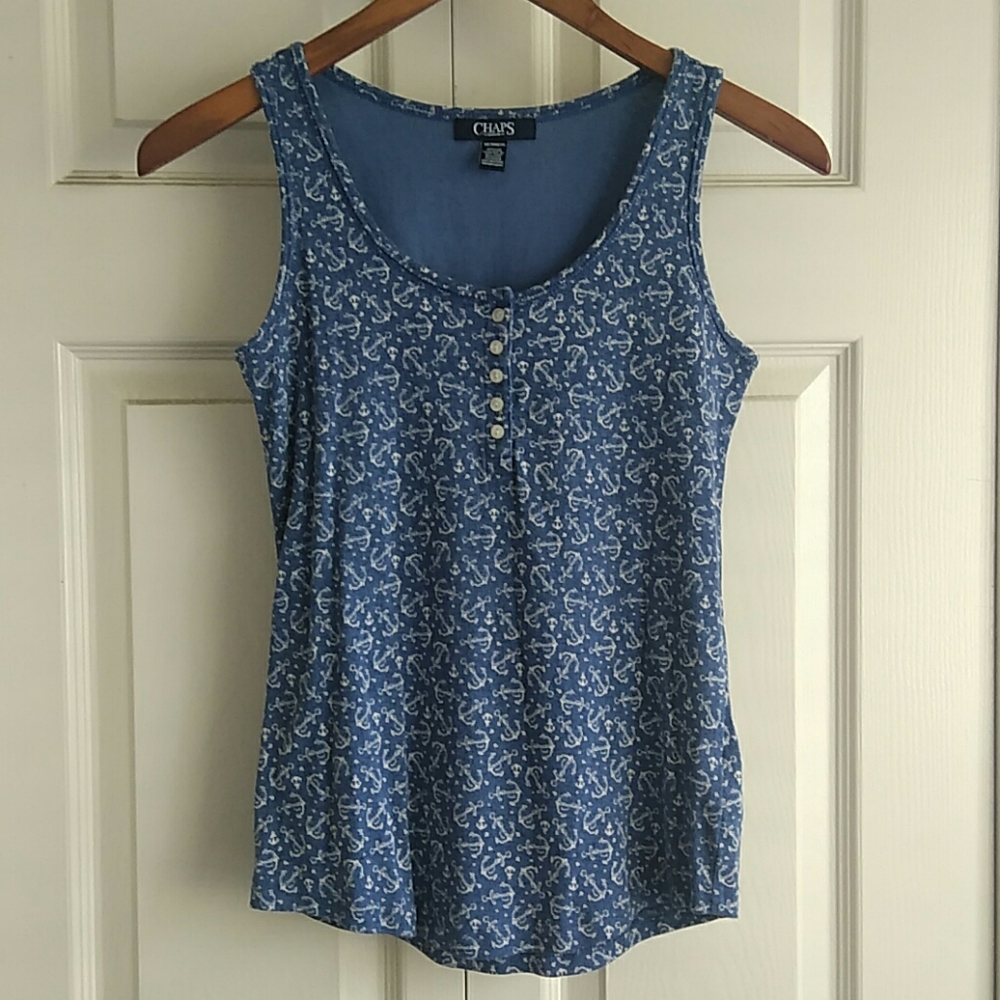 Chaps button front tank